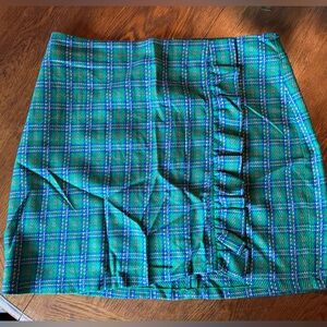 Top shop plaid skirt